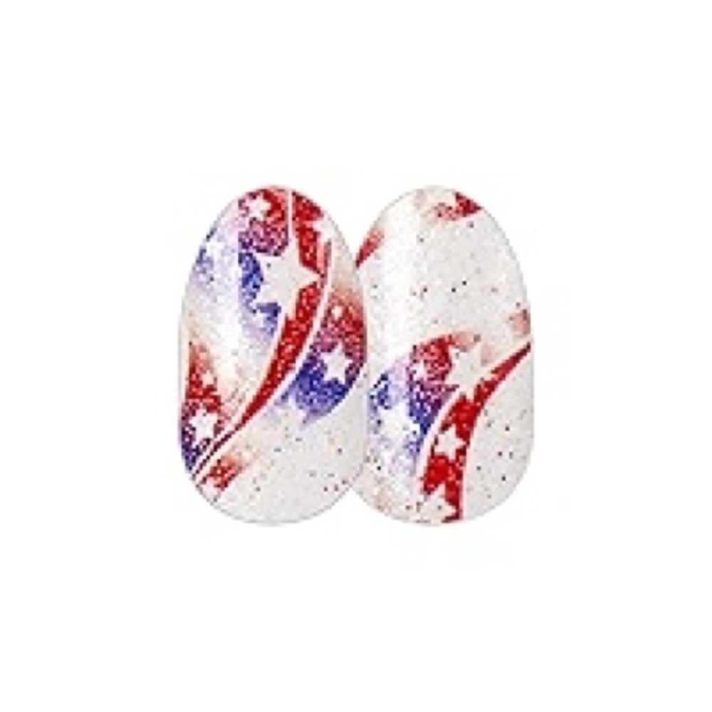 Color Street PETITE AMERICAN ICON Red White Blue Patriotic Stars Nail Strips Set